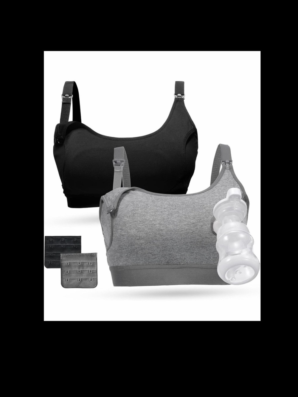 2-Pack Momcozy Hands-Free Pumping & Nursing Bra